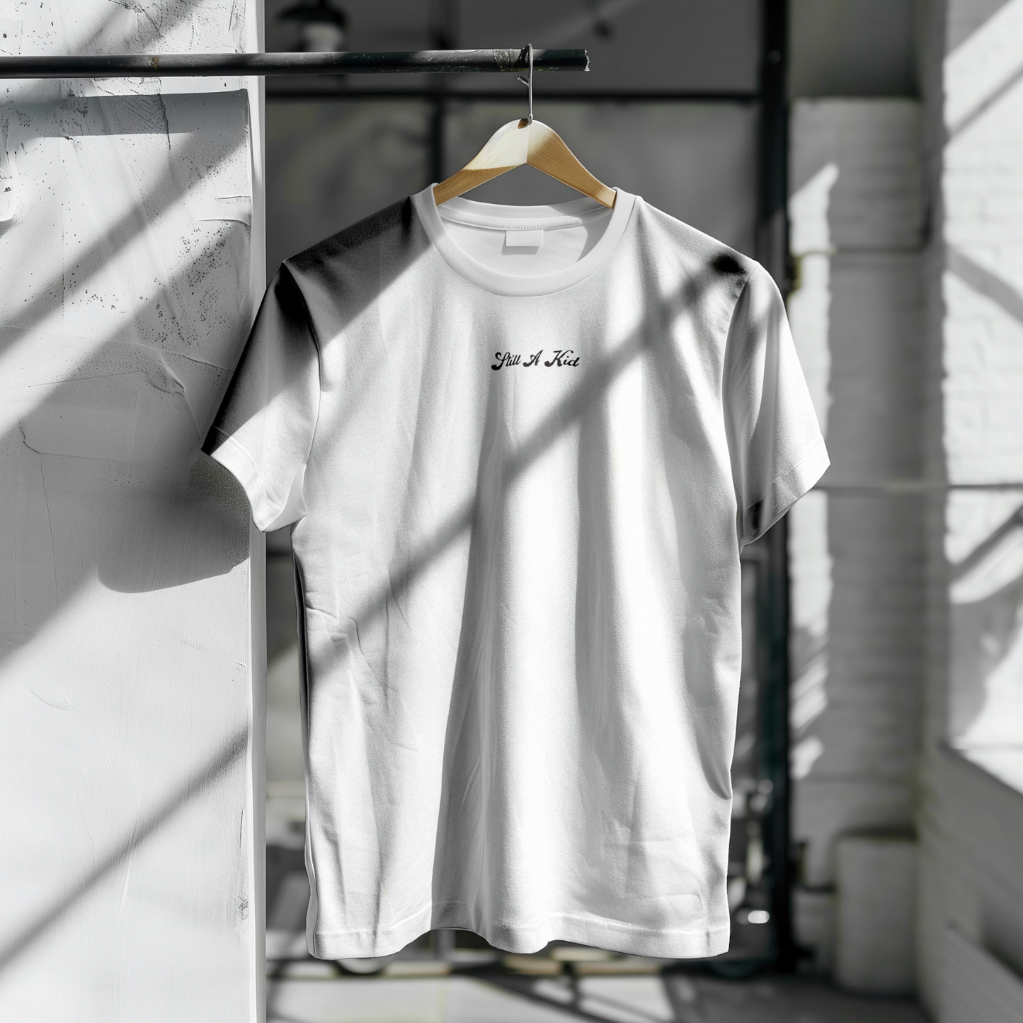 STILL A KID SCRIPT T-SHIRT (WHITE)