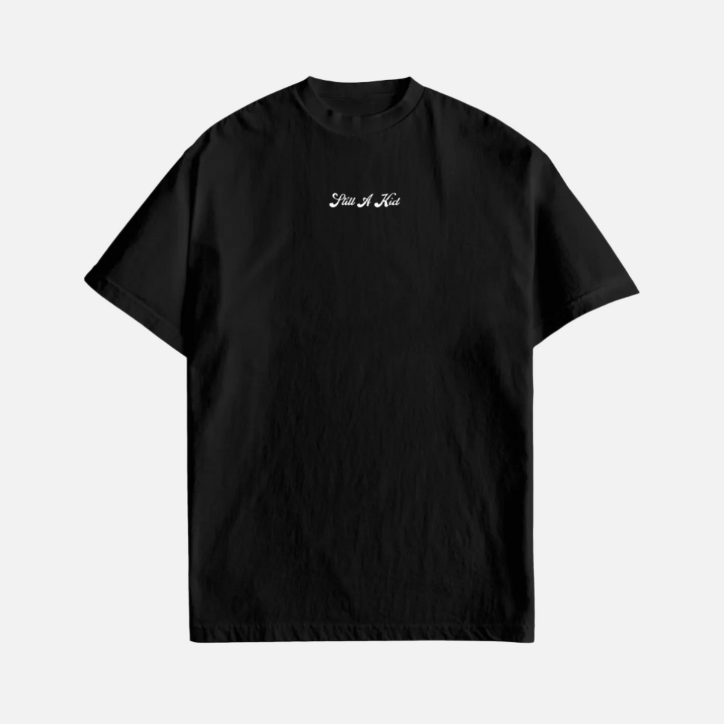 "STILL A KID" SCRIPT T-SHIRT - BLACK